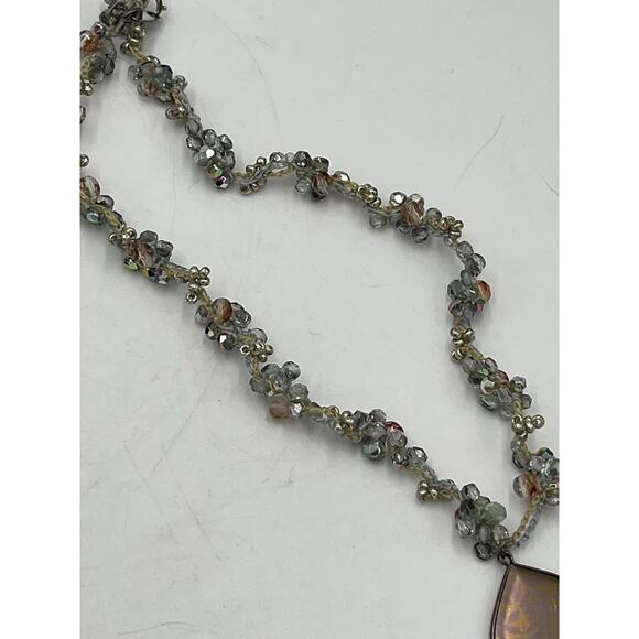 Holly Yashi Haiku Crystal Sterling Silver Crochet Choker Stretch Necklace - Picture 16 of 16